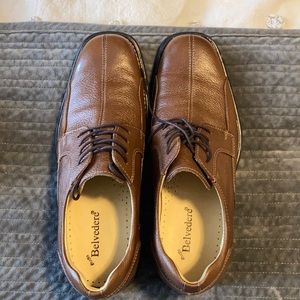Brown men’s dress shoe. NEVER WORN. Size 10 1/2